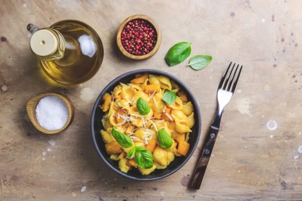 Pasta with pumpkin and parmesan