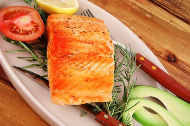 Dietary salmon in the oven 