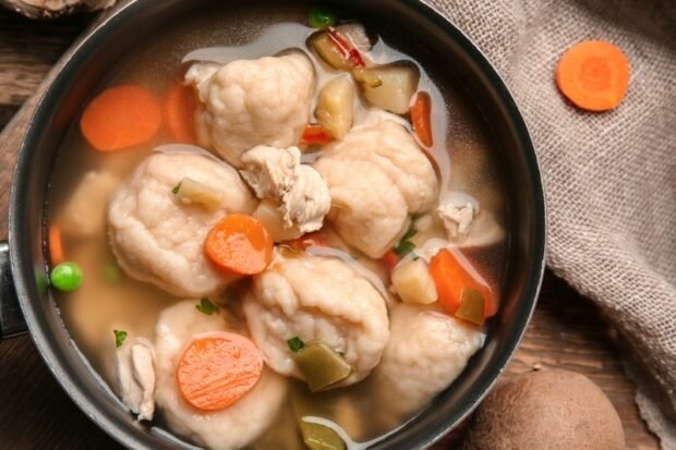 Turkey and dumplings soup 