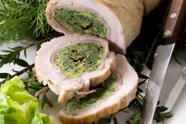 Turkey roll with ham and cheese 