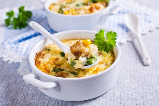 Rice casserole with string beans 