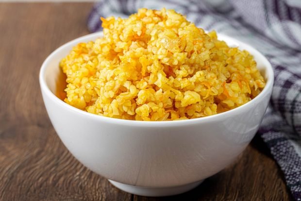 Wheat porridge with pumpkin in the oven