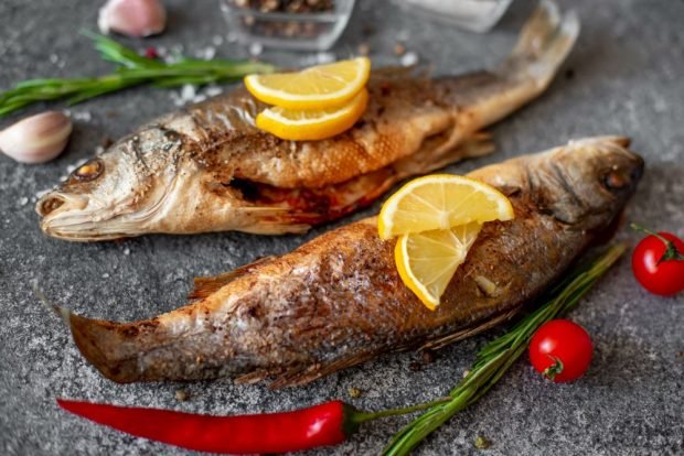 Sea bass in the oven