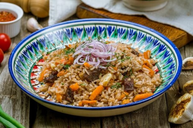 Real Uzbek lamb pilaf is a simple and delicious recipe, how to cook step by step