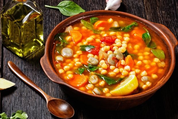 Moroccan soup with chickpeas and beans – a simple and delicious recipe, how to cook step by step