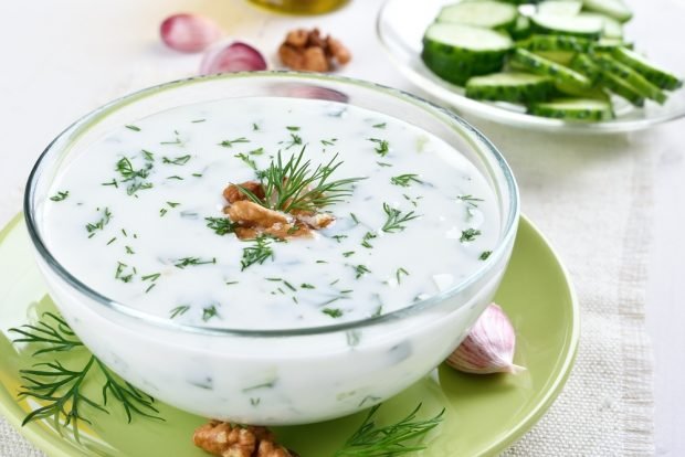 Milk soup Tarator – a simple and delicious recipe, how to cook step by step