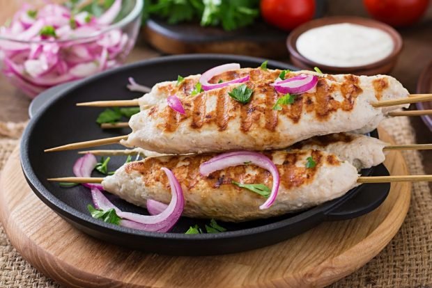 Turkey kebab in the oven