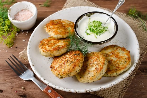 Chicken cutlets with greens