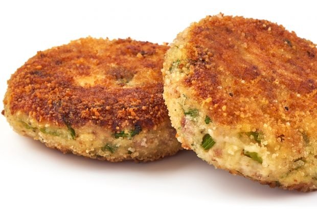 Breaded boiled potato pancakes