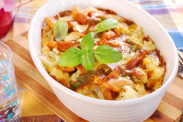 Cauliflower casserole with potatoes 