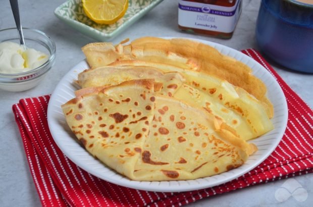Sweet pancakes with lemon zest – a simple and delicious recipe with photos (step by step)