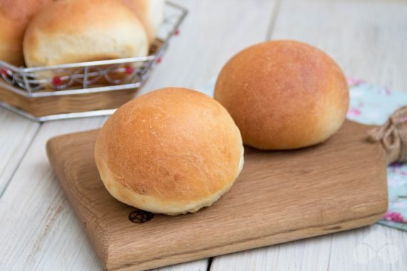 Kefir buns: photo of recipe preparation, step 6