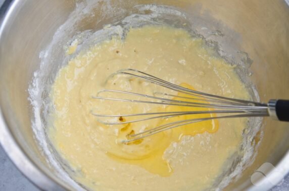 Pancakes with chicken pate: photo of recipe preparation, step 2