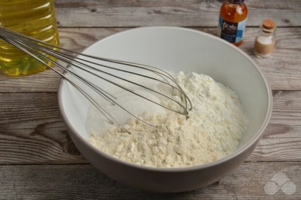 Lean pancakes with corn starch: photo of recipe preparation, step 1