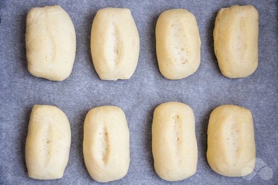 Bread rolls: photo of recipe preparation, step 7