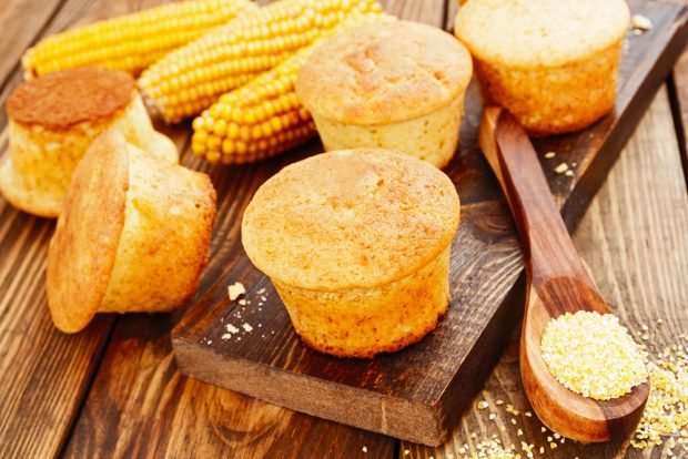 Corn cupcakes – a simple and delicious recipe, how to cook step by step