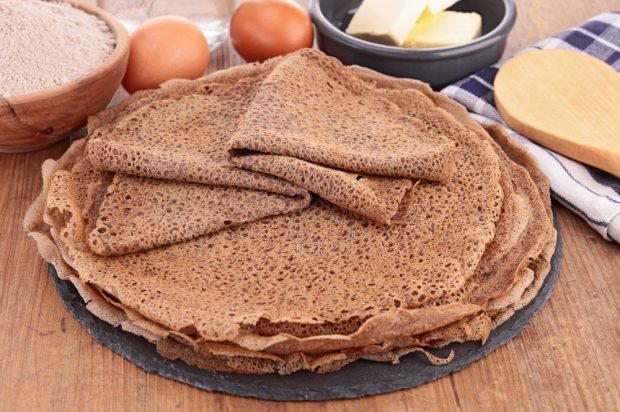 Buckwheat flour pancakes