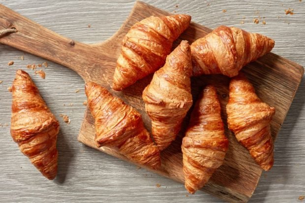 Croissants made from yeast