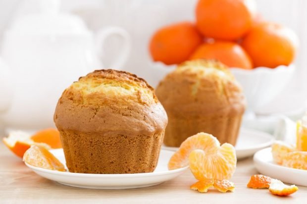 Tangerine cupcakes – a simple and delicious recipe, how to cook step by step