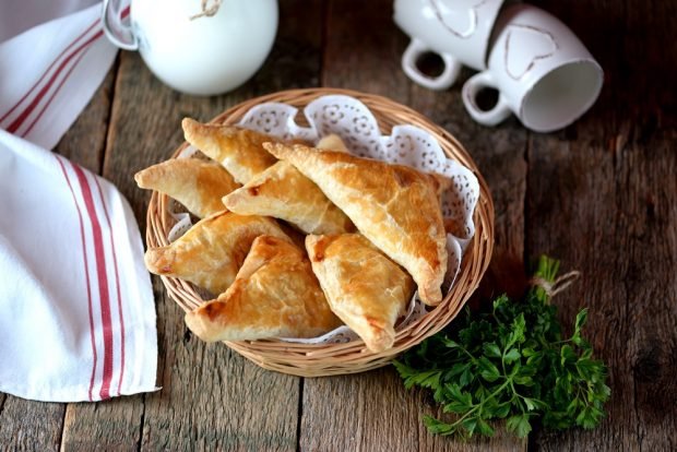 Meat puffs – a simple and delicious recipe, how to cook step by step