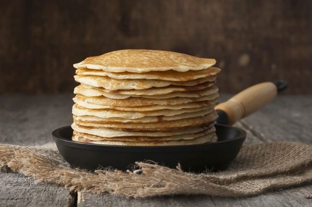 Pancakes without soda and baking powder – a simple and delicious recipe, how to cook step by step