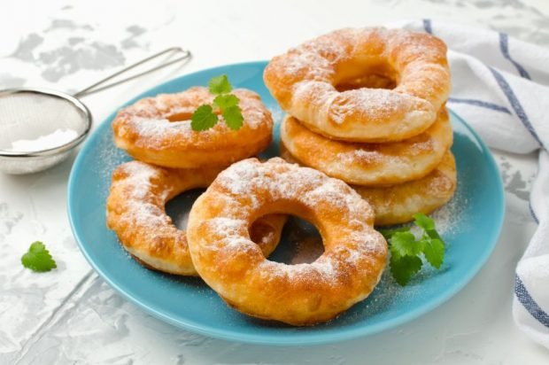 Yeast doughnuts on vodka