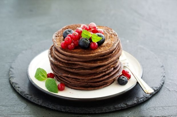 Chocolate pancakes