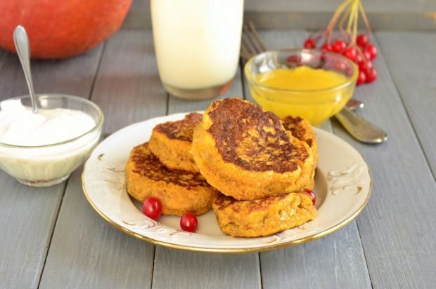 Sweet pumpkin pancakes