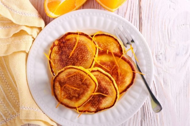 Pancakes with orange