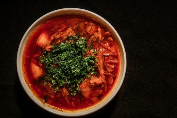 Borscht with greens