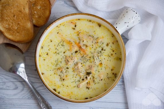 Finnish ear with melted cheese: photo of recipe preparation, step 8