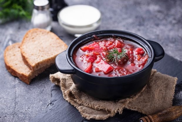 Borscht with adjika instead of tomato paste – a simple and delicious recipe, how to cook step by step