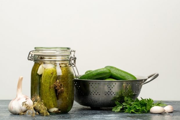 Pickles with citric acid for winter