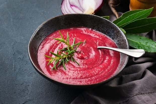 Ukrainian borscht in French