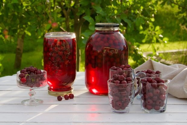 Cherry compote without seeds for winter