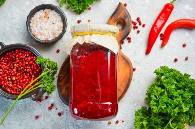 Borscht with cabbage for winter in cans