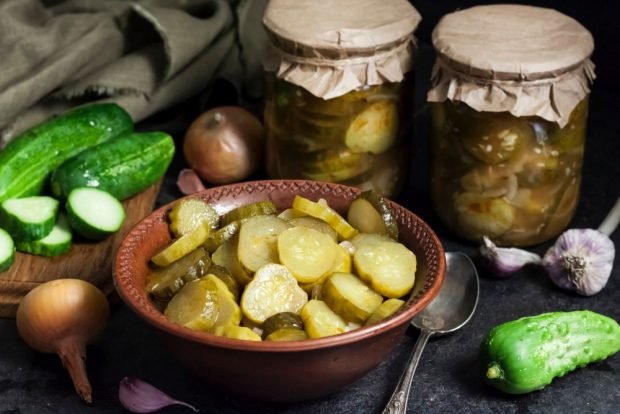 Pickled cucumbers in Finnish for winter