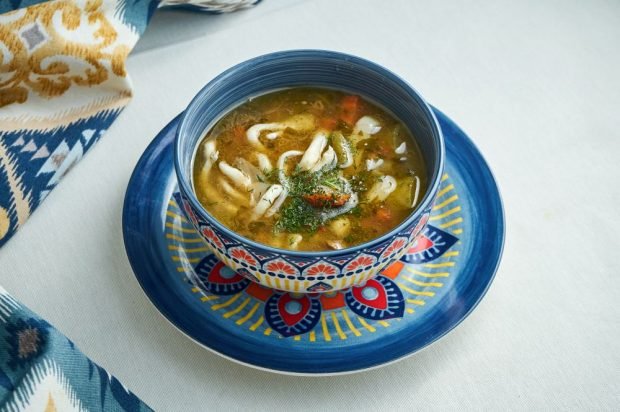 Lagman with pulled noodles 