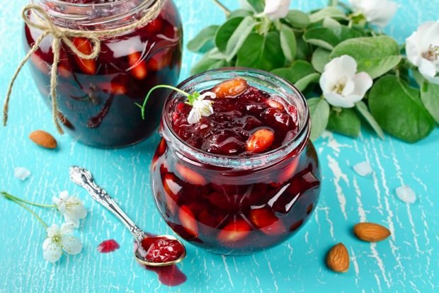 Cherry jam with almonds – a simple and delicious recipe, how to cook step by step