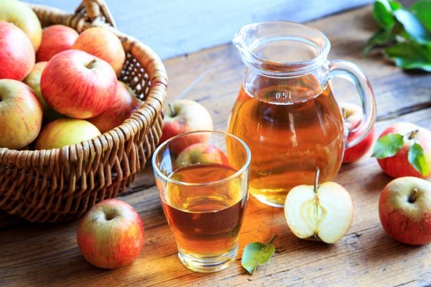 Apple juice for winter 