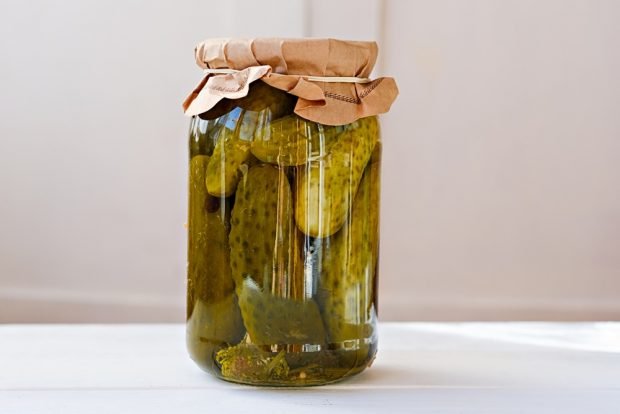 Pickles for winter in jars