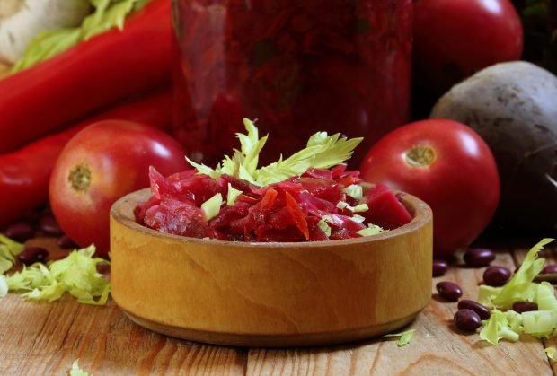 Borscht dressing without cabbage for winter in cans