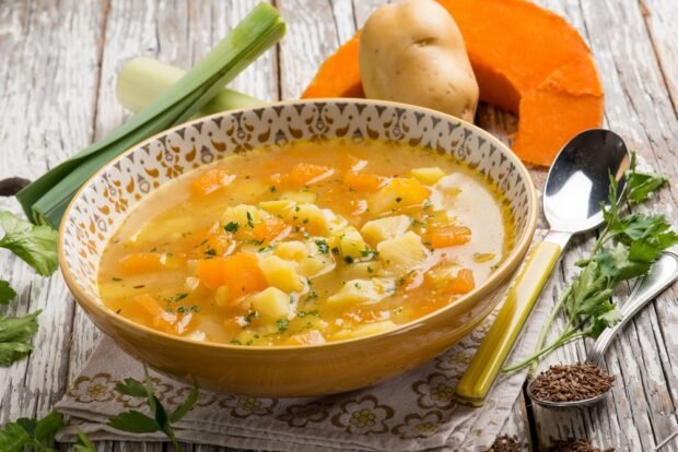 Pumpkin and potato soup 