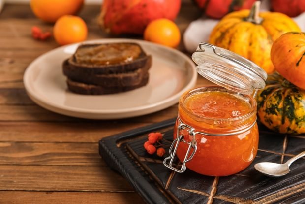 Pumpkin, orange and sea buckthorn jam