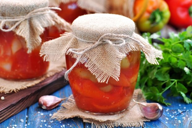 Pepper in tomato juice for winter