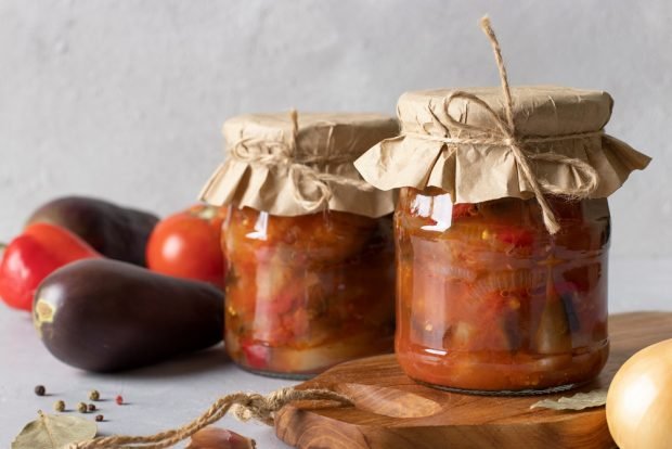 Eggplant and tomato preparation 