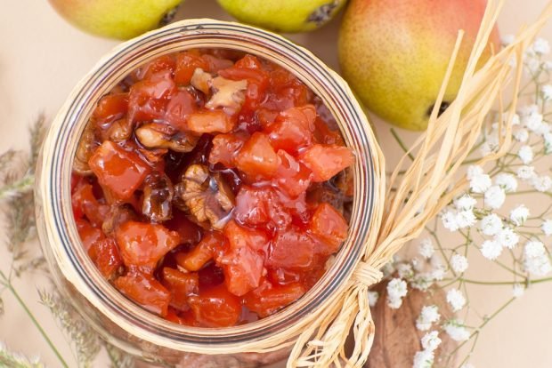 Pear jam with walnut – a simple and delicious recipe, how to cook step by step