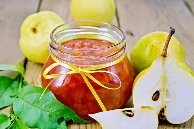 Jam from garden pears 