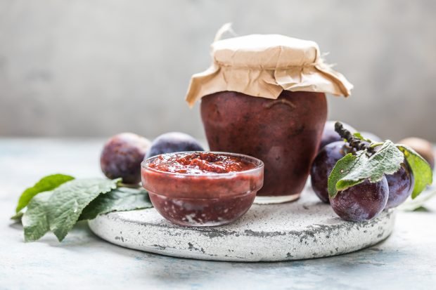 Classic plum tkemali for winter