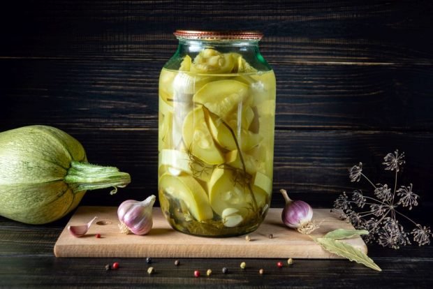 Salted zucchini for winter in jars